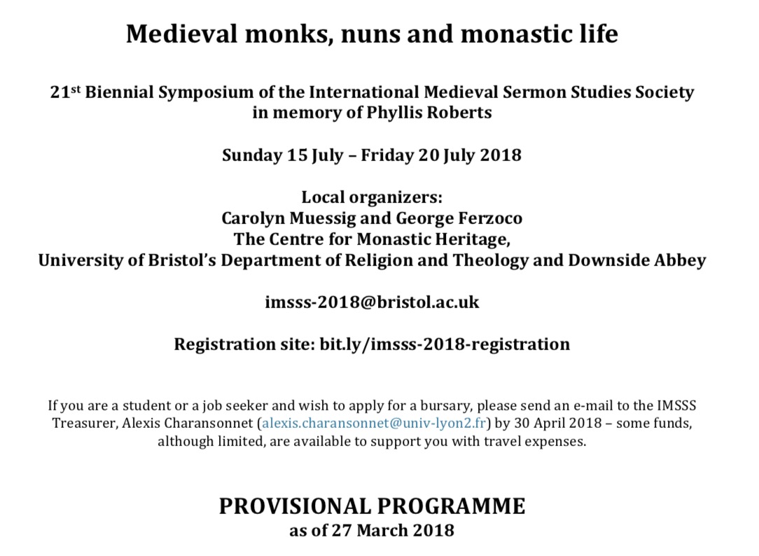 IMSSS Symposium 2018 Programme